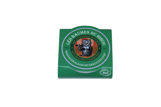 LES BAUMES DU HIBOU, Balsam "Muskelvitalität", Bio-Kosmetik, 30 ml